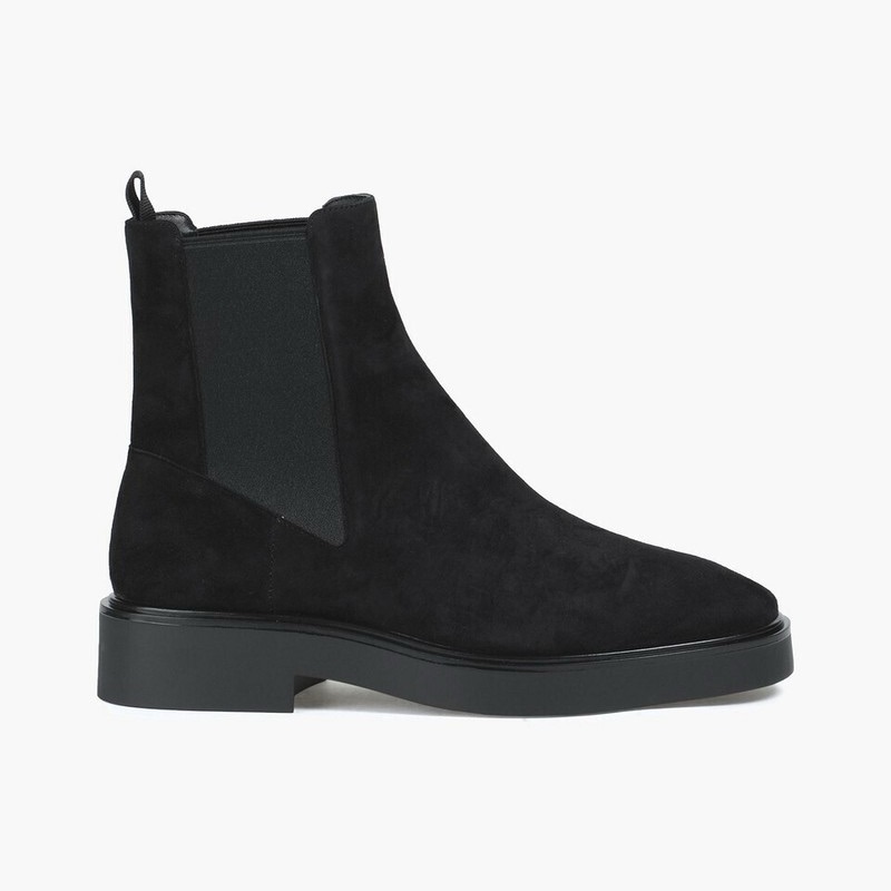 Stuart Weitzman Henley Suede Chelsea Boots Platform Sz 6.5b